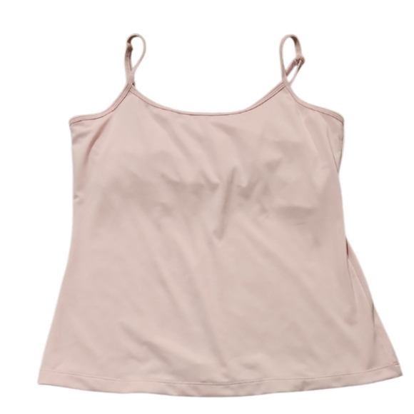 Fashion Bug Tops - Vintage Fashion Bug Light Blush Pink Spaghetti Strap Cami Top Med Inside Bra